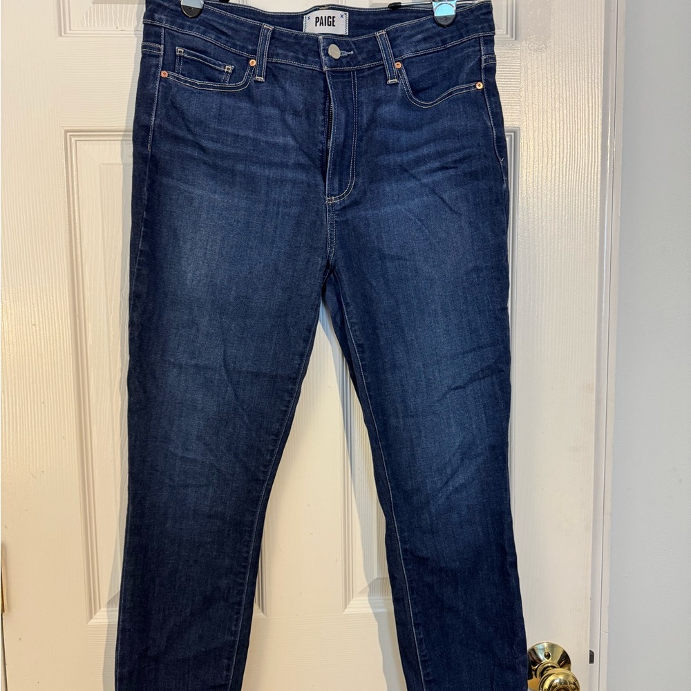 PAIGE Indigo Hoxton Crop Skinny Jeans - Picture 2 of 5